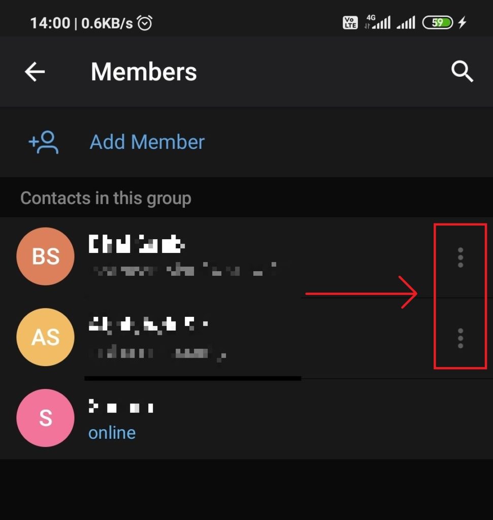 Removing group members 