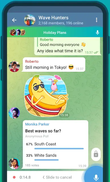 Telegram Group Links conversation